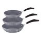 Berlinger Haus Stone Touch Line 3 részes serpenyő szett BH-1180N 
