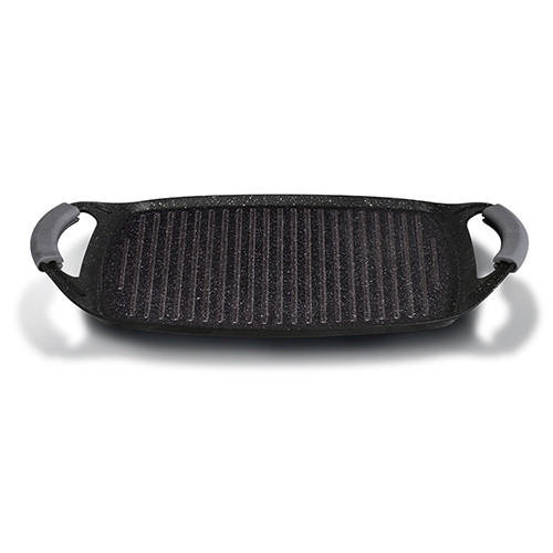 Berlinger Haus Carbon Pro Collection grill sütőlap márvány bevonattal, szilikon fogókkal 47 cm BH-6922