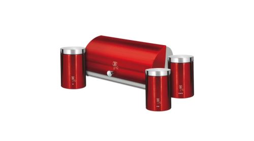 Berlinger Haus Metallic Burgundy Line kenyértartó és 3 db tárolódoboz  BH-6729 