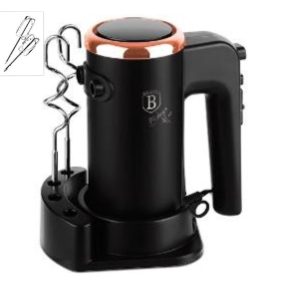   Berlinger Haus Kézi mixer tartozékokkal 300 W Black  RoseCollection BH-9475