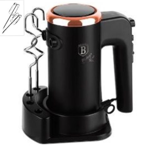 Berlinger Haus Kézi mixer tartozékokkal 300 W Black  RoseCollection BH-9475