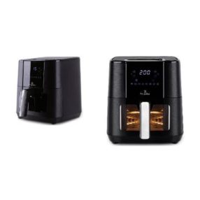   Berlinger Haus Black Silver Collection Air Fryer forró levegős sütő átlátszó ablakkal BH-9466
