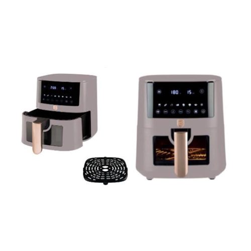 Berlinger Haus Taupe Collection Air Fryer digitális forró levegős sütő átlátszó ablakkal BH-9491