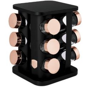   Berlinger Haus Black Rose Collection 13 részes fűszertartó készlet forgatható állvánnyal BH-8559