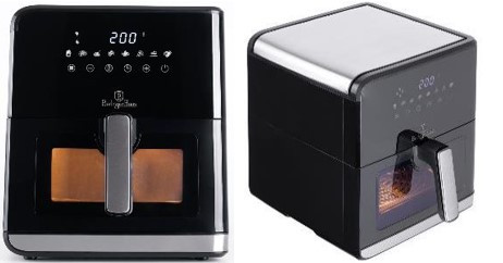 Berlinger Haus Black Silver Collection Air Fryer forró levegős sütő 7,5 L