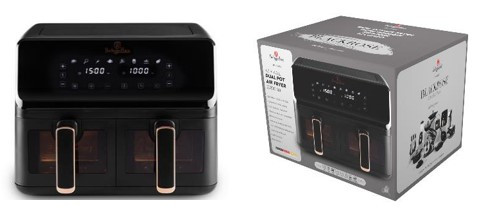 Berlinger Haus  Black Rose Collection  Air Fryer 4.1+4.1 literes kosarakkal BH-9469