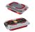 Berlinger Haus Metallic Burgundy Line szögletes tortaforma tapadásmentes bevonattal, fedővel BH-7862