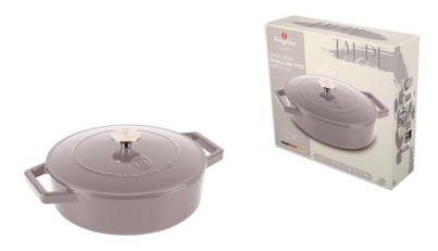 Berlinger Haus Taupe Collection Öntöttvas alacsony lábas 26 cm BH-6527 