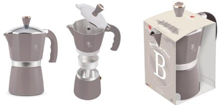 Berlinger Haus Taupe Collection 6 személyes  kotyogós  kávéfőző BH-8569
