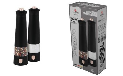 Berlinger Haus Black Rose Collection 2 db-os elektromos fűszermalom készlet BH-9499
