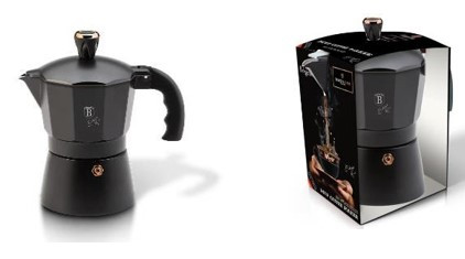 Berlinger Haus  Black Rose Collection 3 személyes kotyogós kávéfőző  BH-8560 