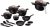 Berlinger Haus Black Rose Collection 15 részes edénykészlet márvány bevonattal BH-8234