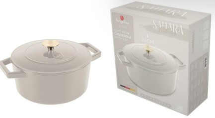 Berlinger Haus Sahara Collection öntöttvas magas lábas fedővel  24 cm BH-6528
