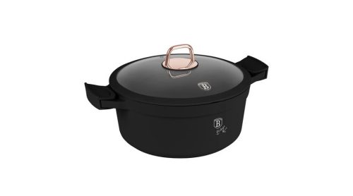 Berlinger Haus Black Rose Collection magas lábas titán bevonattal, fedővel  28 cm BH-7784