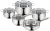 Berlinger Haus Silver Jewellery Collection rozsdamentes 10 részes edénykészlet BH-6660