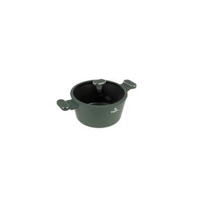   Berlinger Haus Matte Green Collection magas lábas titán bevonattal, fedővel  24 cm BH-8201