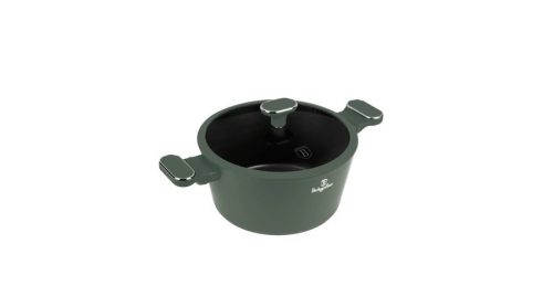 Berlinger Haus Matte Green Collection magas lábas titán bevonattal, fedővel  24 cm BH-8201