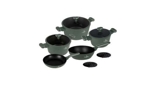 Berlinger Haus Matte Green Collection 10 részes edénykészlet titán bevonattal BH-8207