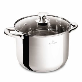   Blaumann Fazék üvegfedővel 26 cm 9,5 literes rozsdamentes Gourmet Line BL-3870