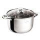Blaumann Lábas üvegfedővel 24 cm 6 literes rozsdamentes Gourmet Line BL-3873