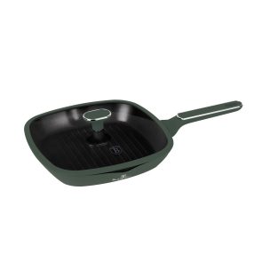   Berlinger Haus  Matte Green Collection Grill serpenyő fedővel  28 cm BH-8162 