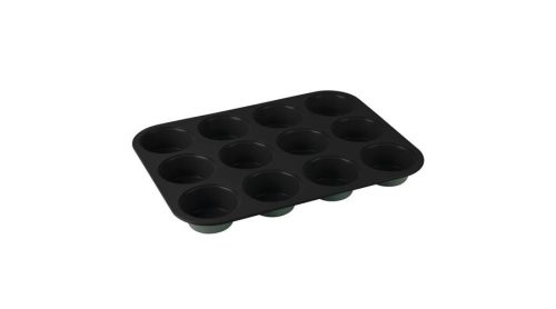 Berlinger Haus Matte Green Collection 12 lyukú muffinsütő titán bevonattal BH-7946