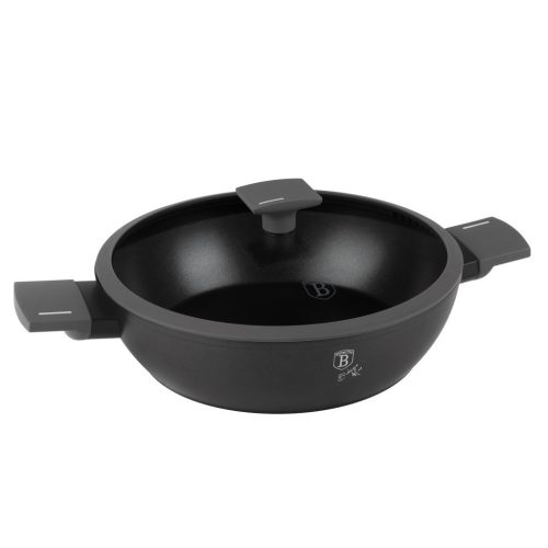 Berlinger Haus Antracit Collection alacsony lábas fedővel 30 cm BH-8129 