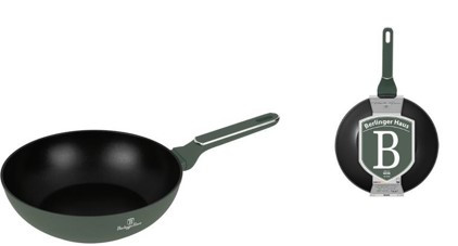 Berlinger Haus Matte Green Collection Wok serpenyő 28 cm BH-8158 