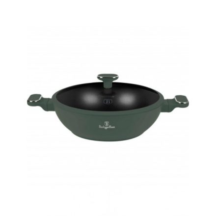 Berlinger Haus Matte Green Collection Wok fedővel 30 cm BH-8160 