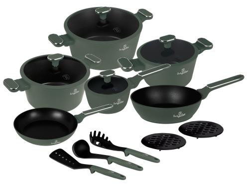Berlinger Haus Matte Green Collection  Edénykészlet 15 részes BH-8208 