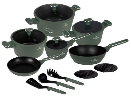 Berlinger Haus Matte Green Collection  Edénykészlet 15 részes BH-8208 