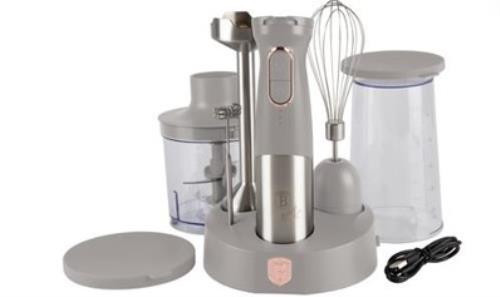 Berlinger Haus Taupe Collection 6 részes vezeték nélküli botmixer készlet BH-9558 