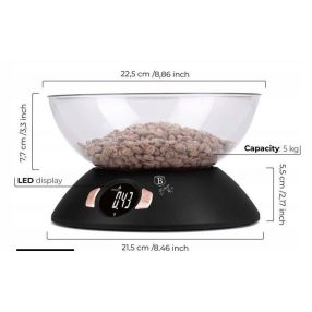   Berlinger Haus Black Rose Collection Konyhai Mérleg Tállal BH-9620 