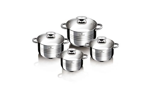 Blauman Gourmet Line 8 részes rozsdamentes acél  edénykészlet BL-3861 