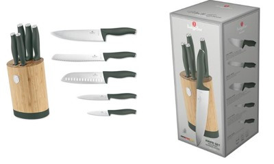 Berlinger Haus Matte Green Collection 6 részes konyhai késkészlet  BH-2757 