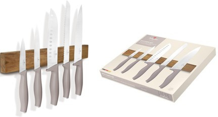 Berlinger Haus Taupe Collection  6 részes késkészlet mágneses akasztóval  BH-2946 