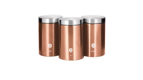 Berlinger Haus Metallic Rosegold Line 3 db-os konyhai tárolódoboz készlet BH-6720 