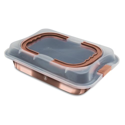 Berlinger Haus Rose Gold Line Collection Tepsi fedővel BH-8673 