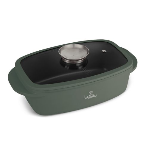 Berlinger Haus Matte Green Collection Pecsenyesütő fedővel és aroma gombbal  BH-8775 