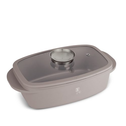 Berlinger Haus Taupe Collection Pecsenyesütő fedővel és aroma gombbal BH-8778 