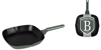 Berlinger Haus Matte Green Collection grill serpenyő titán bevonattal BH-8161 