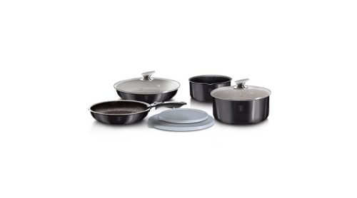 Berlinger Haus Carbon Pro Collection 9 részes edénykészlet márvány bevonattal BH-6918 