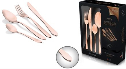 Berlinger Haus Rose Gold Collection 24 részes evőeszközkészlet BH-3076 