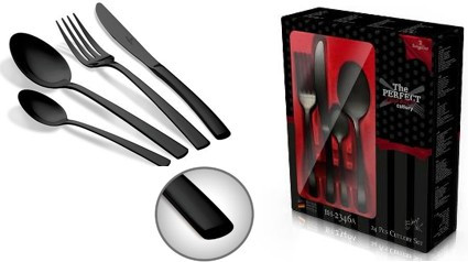 Berlinger Haus Matte Black Collection 24 részes evőeszköz készlet BH-3080 