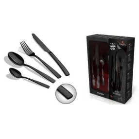   Berlinger Haus Matte Black 24 részes evőeszköz készlet BH-3081 