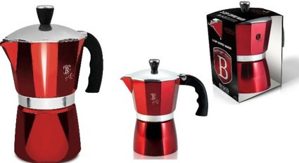 Berlinger Haus burgundy collection 6 személyes kotyogós kávéfőző BH-8563 