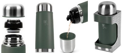 Berlinger Haus Matte Green Collection Termosz  0,75 L  BH-8725