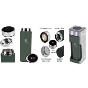   Berlinger Haus Matte Green Collection Ivópalack LED-es hőfok kijelzővel BH-9679