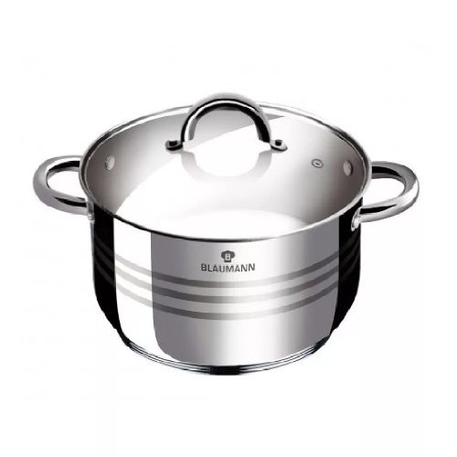 Blaumann Gourmet Line rozsdamentes lábas fedővel 24 cm – 6 L  BL-1021A 