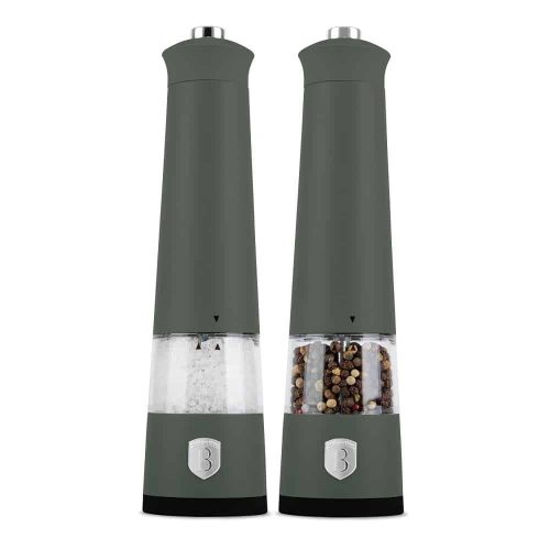 Berlinger Haus Matte Green Collection elektromos só- és borsőrlő szett, 2 részes BH-9885 